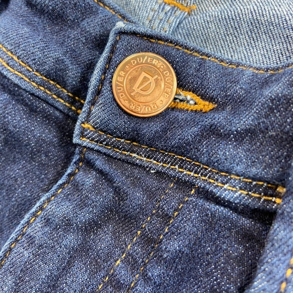 DU/ER Relaxed Taper Jeans Mens 32 Dark Blue L2X Performance Denim